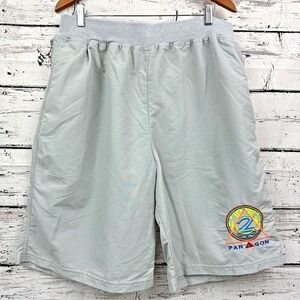 Paragon 2 Men's Gray Gym Shorts Zip Pocket [Size XXXL 3XL] Made‎ in USA